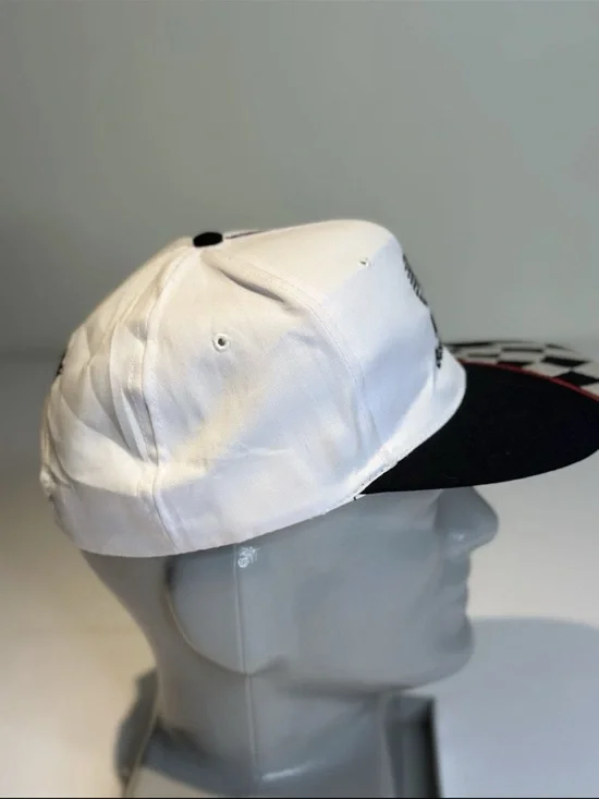 AT&T Business White & Black Racing Patch Cap - Picture 4 of 5